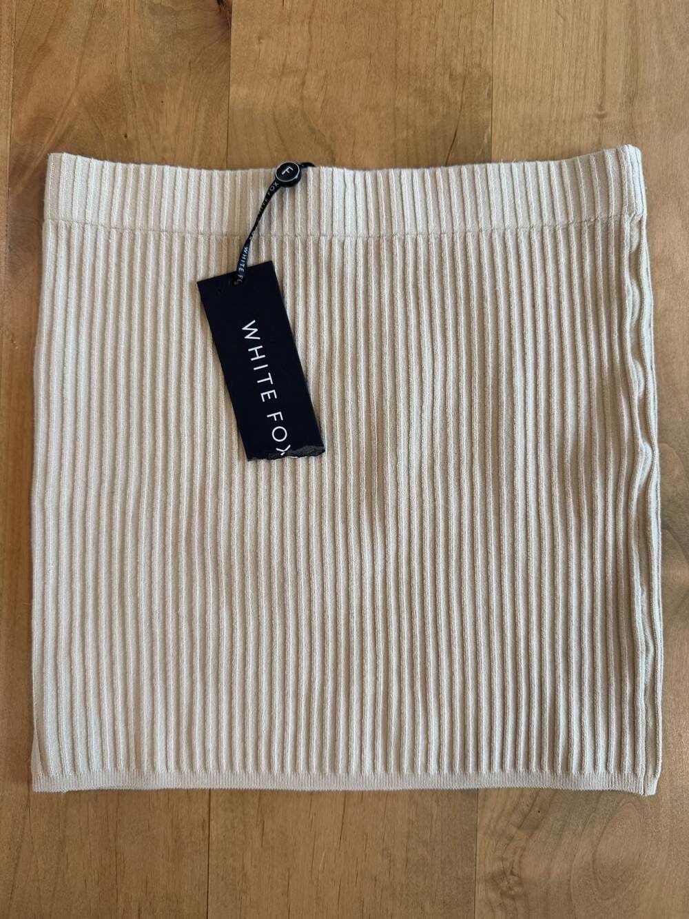 White Fox Boutique Slow Jams Knit Skirt Oatmeal Size M